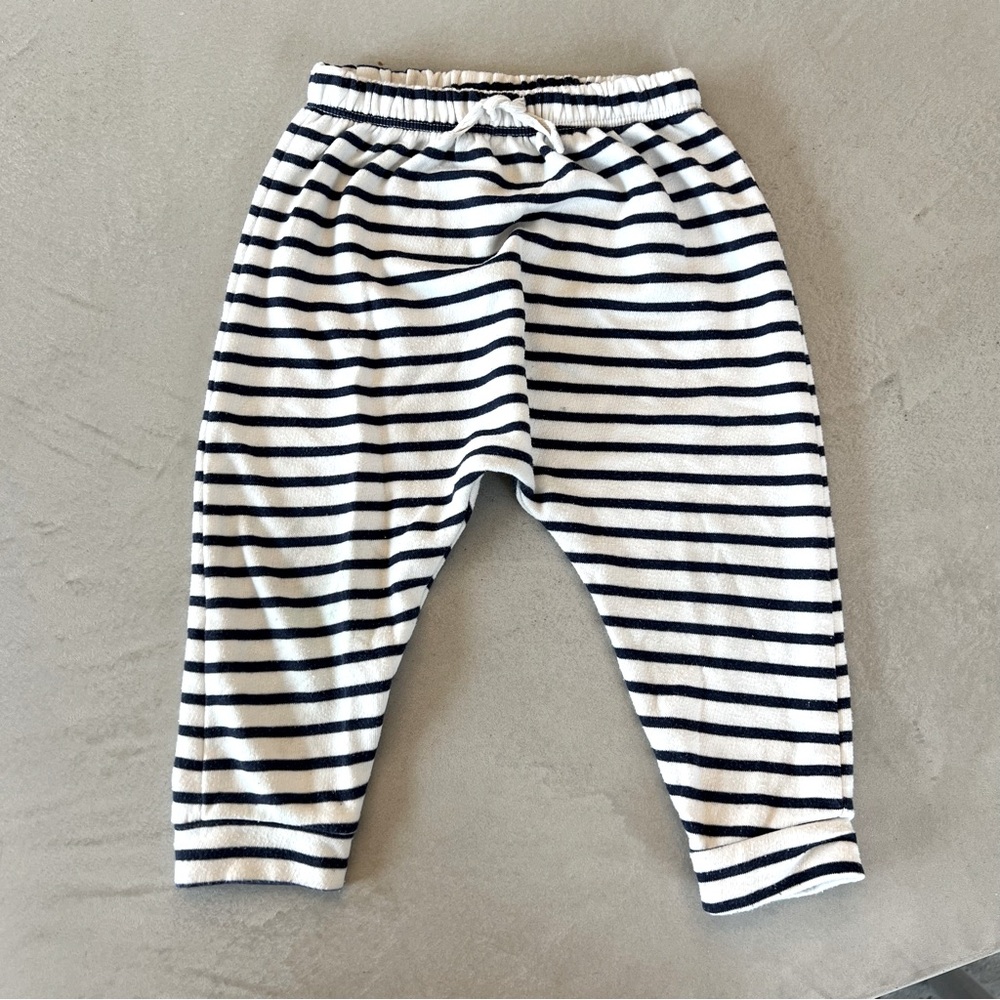 Old‎ Navy Navy Blue and White Stripe Joggers 18-24m - Picture 2 of 8